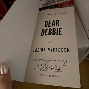 Signed Edition of 'Dear Debbie' by Freida McFadden
